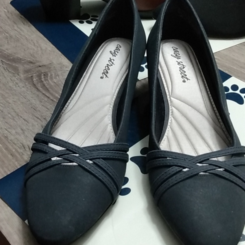 Blue short heels